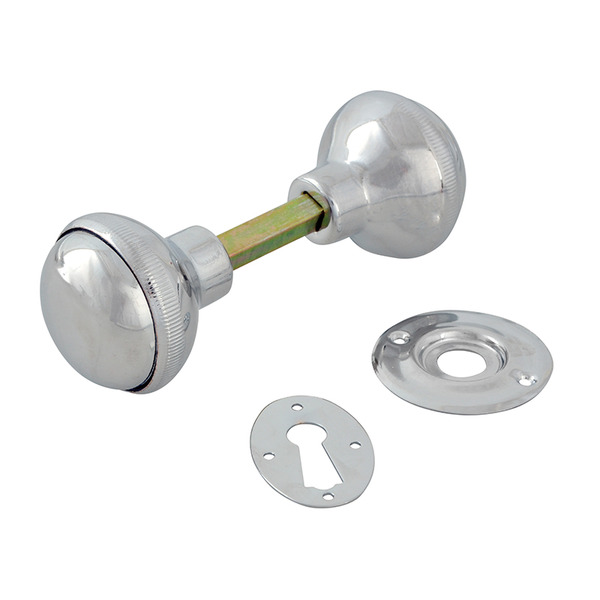YALP405CH Yale Locks P405 Rim Knob Chrome Finish