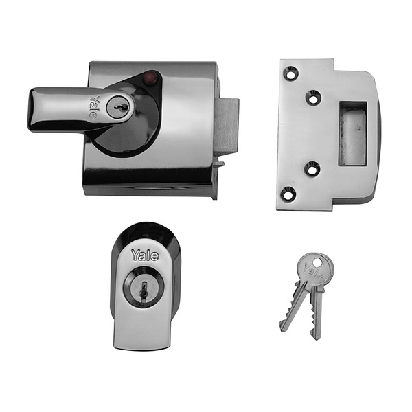 YALPBS1CH Yale Locks BS1 Nightlatch British Standard Lock 60mm Backset Chrome Finish Visi