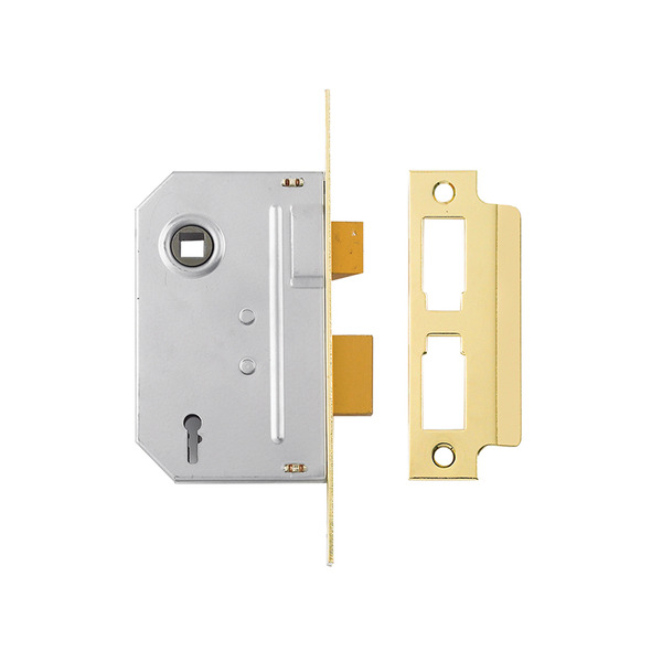 YALPM246PB25 Yale Locks PM246 Internal 2 Lever Mortice Sashlock Polished Brass 67mm 2.5in