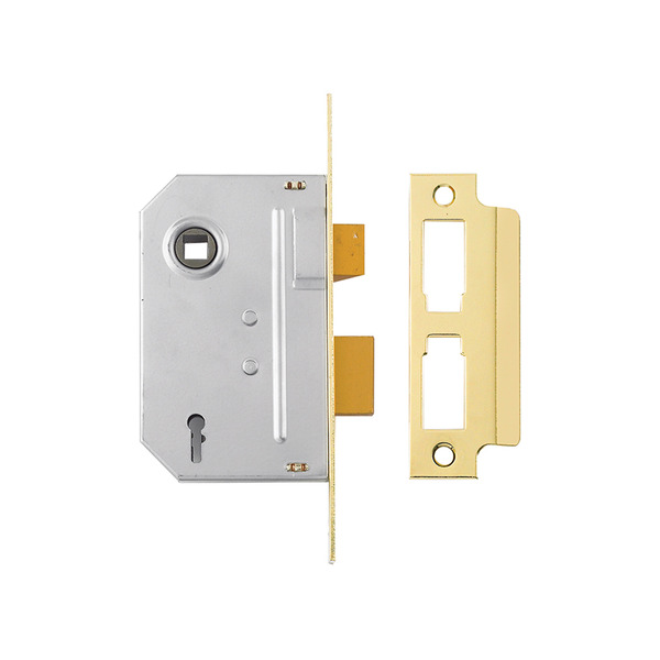 YALPM246PB30 Yale Locks PM246 Internal 2 Lever Mortice Sashlock Polished Brass 80mm 3in