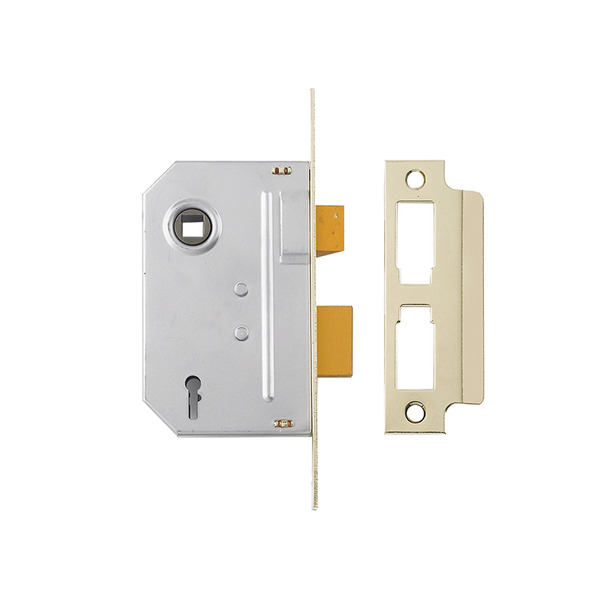 YALPM320PB30 Yale Locks PM320 3 Lever Mortice Sashlock Polished Brass 79mm 3in