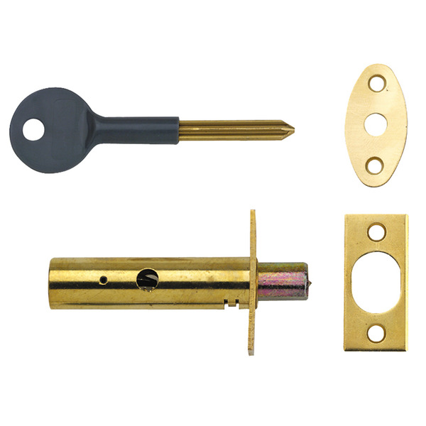 YALPM444PB Yale Locks PM444 Door Security Bolt Brass Finish Visi of 1