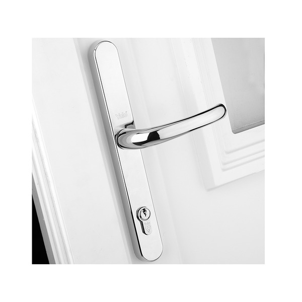 YALPPVCRHPC Yale Locks Retro Door Handle PVCu Polished Chrome Finish