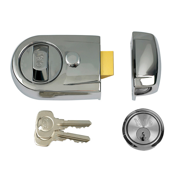 YALY3CHCH60 Yale Locks Y3 Nightlatch Modern 60mm Backset Polished Chrome Finish Visi