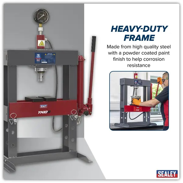Sealey YK10B Hydraulic Press 10 Tonne Bench Type