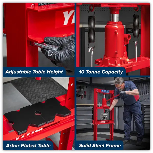 Sealey YK10ECF Hydraulic Floor Type Press 10 Tonne