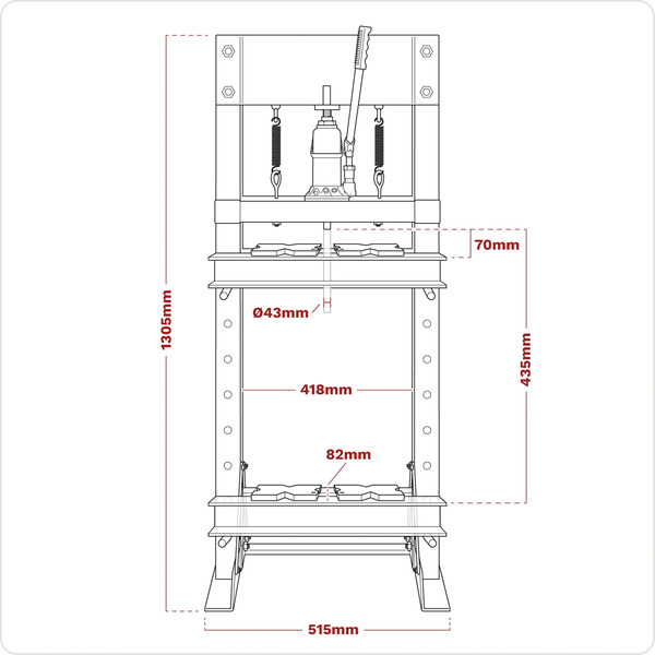 Hydraulic Floor Type Press 10 Tonne