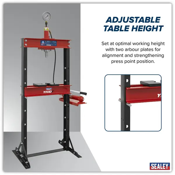 Sealey YK10F Hydraulic Floor Type Press 10 Tonne