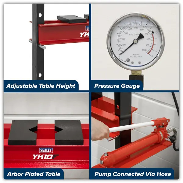 Sealey YK10F Hydraulic Floor Type Press 10 Tonne