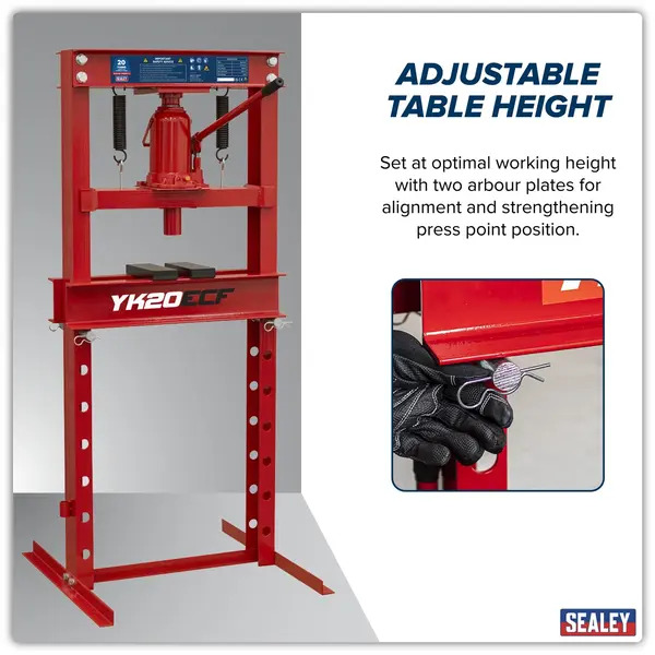 Sealey YK20ECF Hydraulic Floor Type Press 20 Tonne