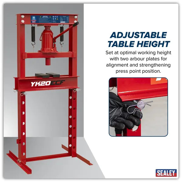 Sealey YK20ECF Hydraulic Floor Type Press 20 Tonne