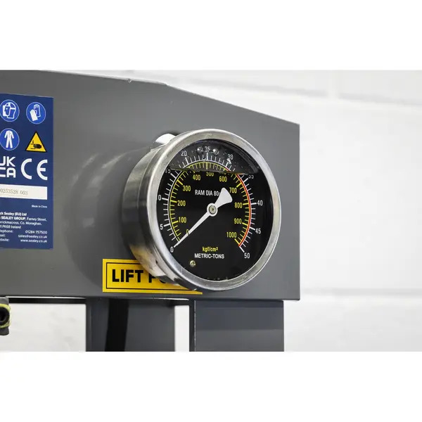 Sealey YK309FAH Premier Heavy-Duty Air/Hydraulic Floor Type Press with Foot Pedal 30 Tonne