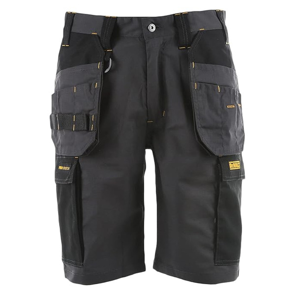 DeWALT CHEVERLEY SHORT 34 Power Tools Cheverley Lightweight Grey Polycotton Shorts Waist 34in