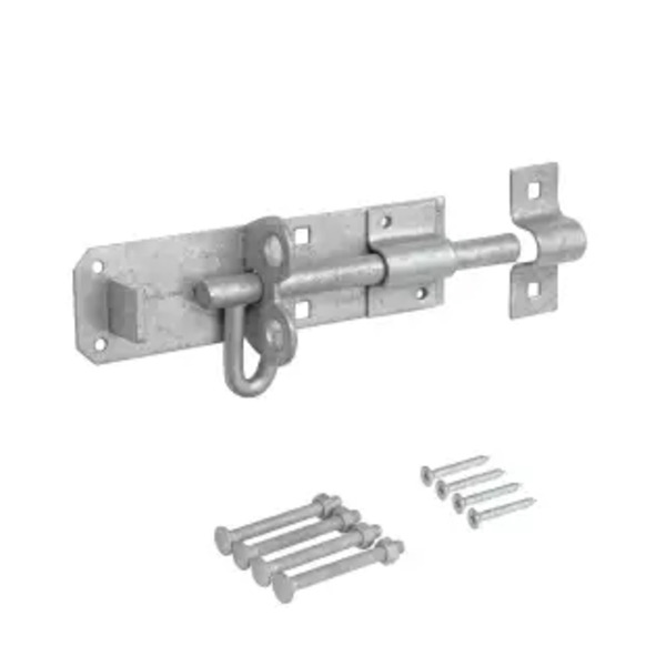 Eclipse 152 mm Medium Duty Padbolt - Galvanised - with Fixing - J93122