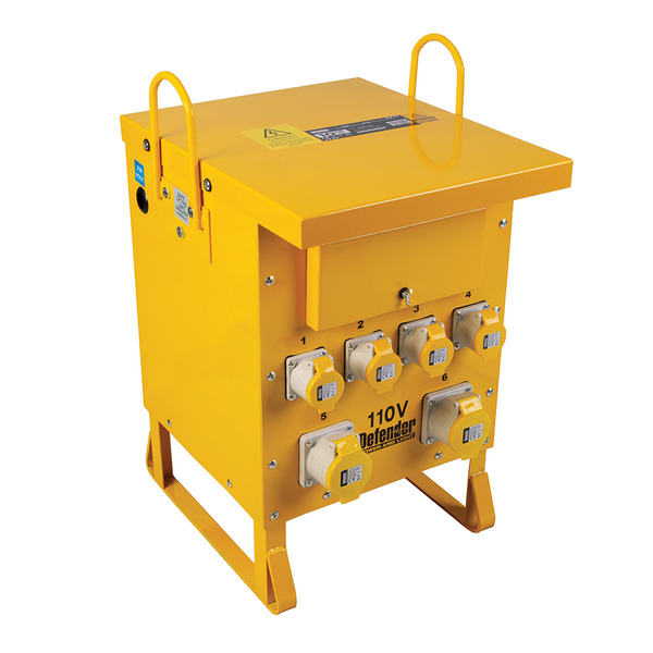 Defender ZE210022 10kVA Single Phase Transformer 16A / 32A - 110V