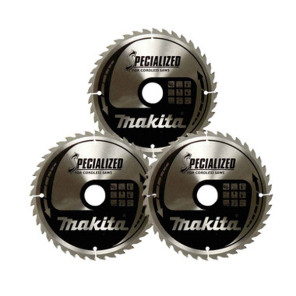 Makita B-32904x3 Circular Saw Blade, Specialized, TCT, 165x20mm, 24T ( 3 Pack )