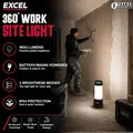 Excel 10729 18V/240V 9600 Lumens Hybrid 360° Site Light