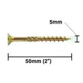Rika MPSRX021 Ultimate Wood Screw 5.0 x 50mm RX CSK Pozi Multi Purpose Screw 600pk