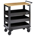 Draper BUNKER® 3 Tier Trolley with Pull Handle and Hardwood Worktop, 714mm