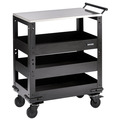 Draper BUNKER® 3 Tier Trolley with Pull Handle and Stainless Steel Worktop, 714mm