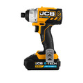 JCB 18V Brushless 180Nm Impact Driver with 3.0Ah Li-ion Battery & 2.4A Fast Charger, 1/4 Hex Quick Release Chuck | 21-18BLID-3CX-B