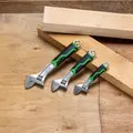 Rika ADSW003 Rikä 3 Piece Adjustable Wrench Set with Soft Grip Handles