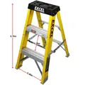 Excel 7403 Electricians Fibreglass Step Ladder 2 Tread 0.76m Heavy Duty