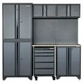 Excel 12097 7-Piece Garage Storage Cabinet System with Worktop