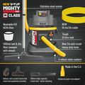 V-TUF MIGHTY HSV - 21L M-Class 110v Industrial Dust Extraction Wet & Dry Vacuum Cleaner - Health & Safety Version