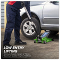 Sealey 2001LEHV Low Profile Rocket Lift Trolley Jack 2.25 Tonne - Green