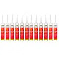 Everbuild 486028x12 FireMate Intumescent Sealant White 295ML (12)