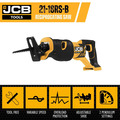 JCB 18V Cordless Reciprocating Saw, 3Ah Li-Ion Battery & 2.4A Fast Charger | 21-18RS-3CX