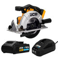 JCB 18V Cordless Circular Saw 165mm 6.5 with 3.0Ah Li-ion Battery & 2.4A Fast Charger | 21-18CS-3CX