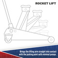 Sealey Viking Low Profile Professional Long Reach Trolley Jack with Rocket Lift 2 Tonne