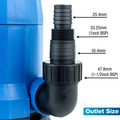 Hyundai 550w Submersible Pump, 25-32mm 1-1/2 Hose, Clean and Dirty Water Sump Pump, 7m Lift | HYSP550CD