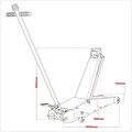 Sealey Long Reach High Lift Commercial Trolley Jack 2 Tonne
