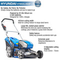 Hyundai 80V Lithium-Ion Cordless Battery Powered Lawn Mower 45cm Cutting Width With Battery and Charger | HYM80LI460P