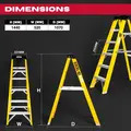 Excel 1656 Electricians Fibreglass Step Ladder 6 Tread 1.44m Heavy Duty