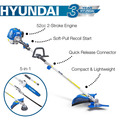 Hyundai HYMT5200X-1 52cc Petrol 5 in 1 Garden Multi Function Tool