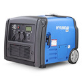 Hyundai 3200W / 3.2 kW Petrol Inverter Generator, Remote Keyfob & Electric Start, Wheel Kit & Closed Case Design | HY3200SEi