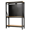Draper BUNKER® 17 Piece Modular 3 Tier Racking with Hardwood Shelving and Pegboards, 1500mm