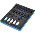 Draper BUNKER® Impact Socket Set in EVA Foam Inlay, 1/2