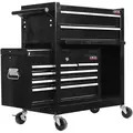 Excel 30697 Roller Tool Chest Cabinet 8 Drawers Storage Toolbox Black