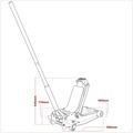 Sealey Low Profile Trolley Jack with Rocket Lift 3 Tonne