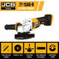JCB 18V Battery Angle Grinder with 2x 2.0Ah Lithium-ion Battery and 2.4A Charger | JCB-18AG-2-V2