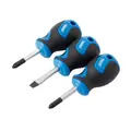 Draper 32604 Stubby Soft Grip Screwdriver Set (3 Piece)