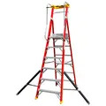 Excel 31134 Electricians Fibreglass Podium Step Ladder 6 Tread 2.61m EN131-7
