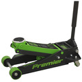 Sealey Premier Low Profile Trolley Jack with Rocket Lift 4 Tonne - Green