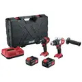Flex PD2G 18-ECFC Brushless Twin Pack 2 x 5ah Battery, Charger And Case