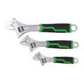 Rika ADSW003 Rikä 3 Piece Adjustable Wrench Set with Soft Grip Handles